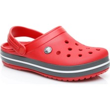 Crocs 11016-6EN Crocband Terlik Kırmızı Siyah V1