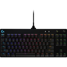 Logitech G Pro Kablolu Mekanik Rgb Ingilizce Oyuncu Klavyesi - Siyah