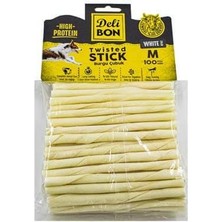 Delibon Deri Burgu Çubuk Orta Boy 100LÜ Paket Beyaz