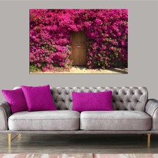 Evdetablo Çiçekli Kapı Kanvas Tablo 40 x 60