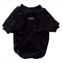 Luli Pet Peluş Siyah Kedi Köpek Sweatshirt