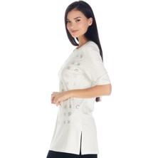 Solo Kristal Taşlı T-Shirt Bluz