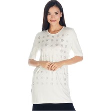 Solo Kristal Taşlı T-Shirt Bluz