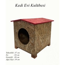 Melada Mobilya Sokak Hayvanları Kedi Evi Çatılı