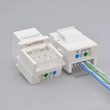 Gae Sıva Altı  Rj 11/ RJ12 ( Cat.3 ) Jack 4p 4c Konnektör Keystone