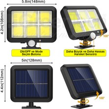 Greentech Güneş Enerjili 120 Cob Led Aydınlatma / GT-SL09