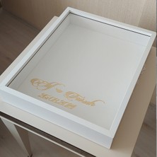 Verda Çerçeve 40 x 50 cm Beyaz 8 cm Derinlikli Yeni Trend Tasarım Anı Çerçevesi!