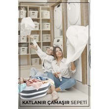 Pazar Kapısı Katlanabilir Silikon Çamaşır Sepeti 27 Lt