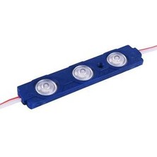 Her LED Modül 12V 1.5W 3 Çipli 3 Lü Mavi
