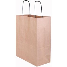 1001 Ambalaj KRAFT KAĞIT ÇANTA 25X12X31 CM KRAFT 25 ADET