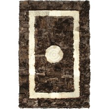 Fur Concept Deri Halı Fur Concept Lazer Varaklı Toskana Deri Halı