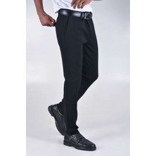 Koçmen Slim Fıt Kumaş Pantolon K1358 - Siyah