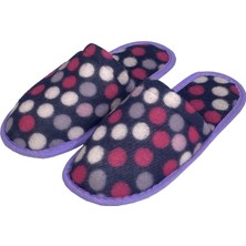 Okanmed C202 Puanlı Kışlık Havlu Kumaş Kadın Ev Misafir Terliği