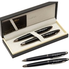 Scrikss Knight 88 Isme Özel 2'li Dolma ve Tükenmez Kalem Seti Mat Siyah