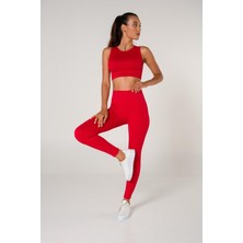 Formactive Toparlayıcı Dikişsiz Tayt-Crop Top Fitilli Takım