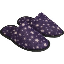 Okanmed C202 Yıldızlı Kışlık Havlu Kumaş Kadın Ev Misafir Terliği