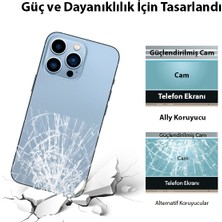 Ally iPhone 13 Pro Max 6.7 Tempered Şeffaf Arka Cam Koruyucu