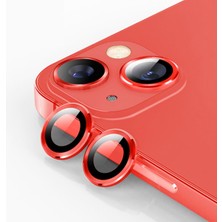 Ally Iphone 13 - 13 Mini 3D Metal Çerçeveli Kamera Lens Koruyucu