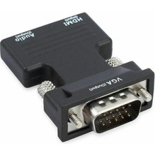 Alfais 4499 Ses Destekli HDMI To VGA Monitör Çevirici Dönüştürücü Adaptör