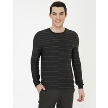 Pierre Cardin Erkek Antrasit Slim Fit Kazak 50241474-VR006