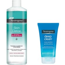 Neutrogena Skin Detox Misel Su ve Deep Clean Peeling 2li Set