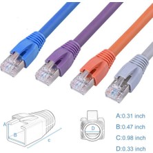 PrimeX Plus PX-CAT710 Cat7 RJ45 Koruma Kılıfı Cat7 Cover Gri 10 Adet