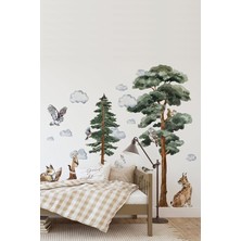 Kt Grup Vahşi Yaşam Muhteşem Hayvanlar Sulu Boya Duvar Sticker