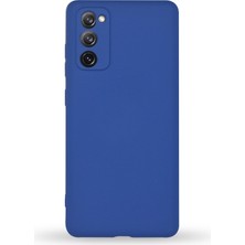Kzy Samsung Galaxy S20 Fe Kapak Kamera Korumalı Içi Kadife Lansman Silikon Kılıf - Lacivert