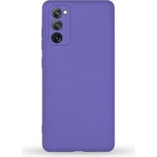 Kzy Samsung Galaxy S20 Fe Kapak Kamera Korumalı Içi Kadife Lansman Silikon Kılıf - Mor