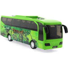 MEGA Sürtmeli Sesli ve Işıklı Yeşil Dinozor Parkı Otobüsü