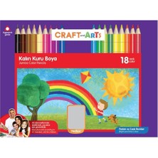 Asmeyal Craft And Arts 18 Renk Jumbo Kuru Boya CAKB-J18 Sulu Boya
