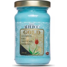 Artdeco Gold : Geleneksel Ebru Boyası : 105 ml : Turkuvaz 570 S.2
