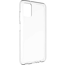 Tekno Grup Samsung Galaxy A03S Kılıf Lüx Şeffaf Süper Silikon Kılıf + Tam Kaplayan 6d Nano Ekran Koruyucu