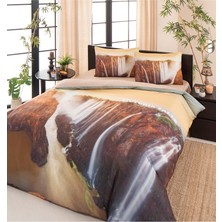 Özdilek Victoria Fals Çift Kişilik Soft Life Saten Nevresim Takımı