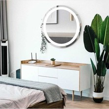 Global Led Mirror 60 Çap Ledli Ayna Banyo Aynası Yuvarlak Ayna Banyo Aynası