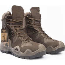 Warboots Khaki 1049 Nubuk Deri Waterproof Arazi ve Askeri Bot