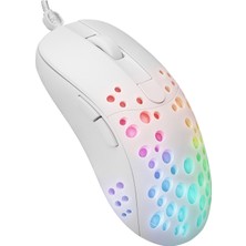 Altec Lansing ALGM7622 Beyaz USB Kablolu 6 Tuşlu Renkli LED Işıklı Rgb  8000DPI Gaming Oyuncu Mouse