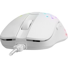 Altec Lansing ALGM7622 Beyaz USB Kablolu 6 Tuşlu Renkli LED Işıklı Rgb  8000DPI Gaming Oyuncu Mouse