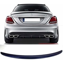 Mercedes w205 bagaj üstü spoiler amg 2015+ c180 siyah boyalı