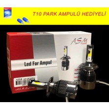 Asm H4 LED Xenon Far Aydınlatma Seti Şimşek Etkili Asm 8000LM