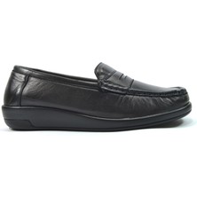 Dr. Comfort 2029 Deri Siyah Kadın Anne Ayakkabı