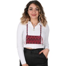 Meditex Boyundan Askılı Yıkanabilir Maske Puanlı Bordo