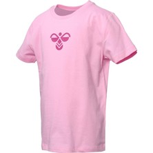 Hummel 911298-2121 Bisiklet Yaka Regular Fit Baskılı Pembe Kız Çocuk T-Shirt