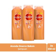 Elidor 3 'Lü Elidor Anında Onarıcı Bakım Şampuan 3x650ml
