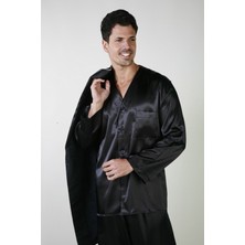 Ancelo 333 Saten Pijama Takım ve Robdöşambr 3lü Damat Çeyiz Set