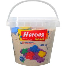 Heroes Kovalı Kinetik Kum Beyaz 1000 Gr.