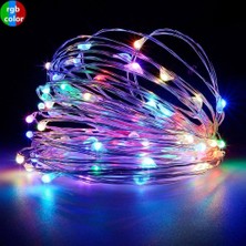 Schulzz Solar Güneş Enerji Dış Bahçe 8 Modlu 20METRE Düz 200 LED Rgb Aydınlatma