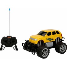 Sunman 1:18 Uzaktan Kumandalı Jumbo Wheels USB Şarjlı Araba 27752 Sarı Jeep