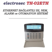 Electrosec TH-02ETH Isı ve Nem Takip Otomasyon Sistemi Ethernet Tcp/ıp Protokol +1 Prob +16V Adaptör