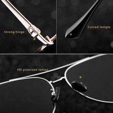 Veithdia Aviator Erkek Güneş Gözlüğü - Polarize UV400 Lens (Yurt Dışından)